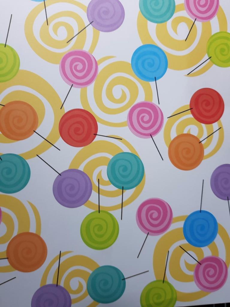 A4 Patterned Paper Doilies Music Swirls Lollypop Baby Hand Feet Metallic Mint - Picture 4 of 7
