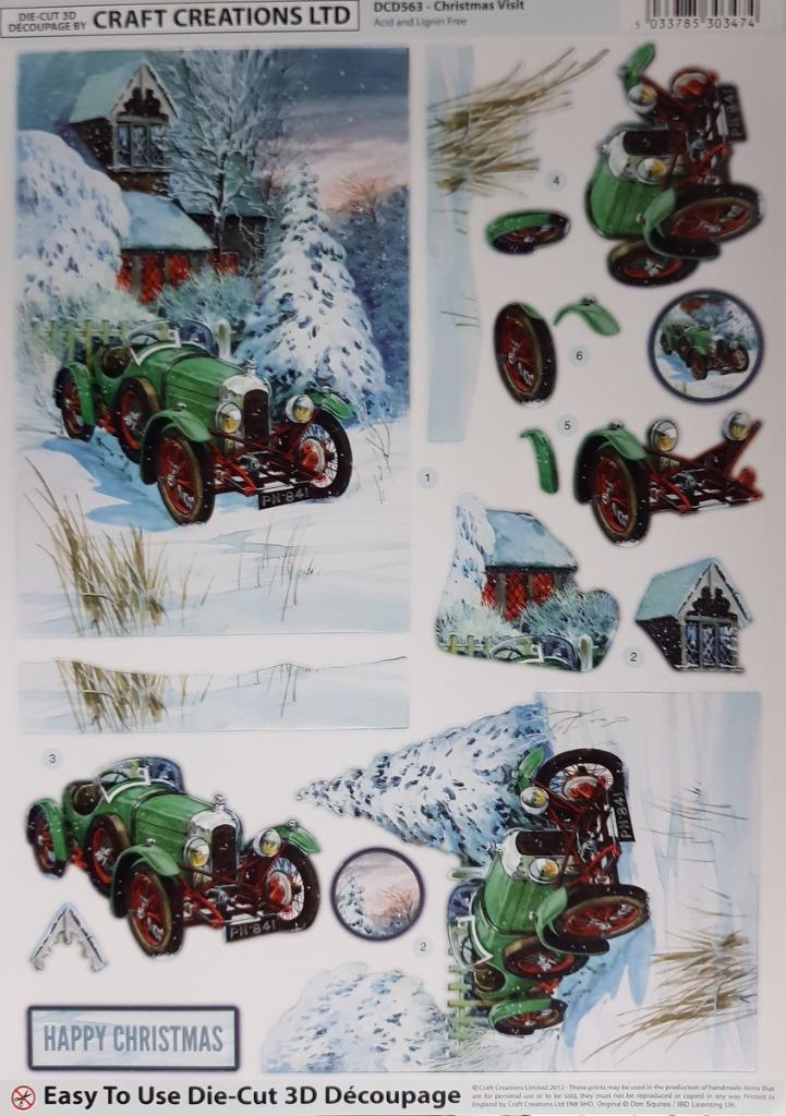 Download Crafts 3d A4 Diecut Paper Tole Decoupage Christmas Mg Cars Bikes Train 4 Men No Cutting Paper Crafts