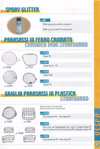 Vintage Vespa Lambretta Gp Dl Accessory Rectangular Headlight Grill 115 S Ebay