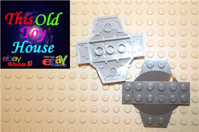 Lego Plaque Plate 6x6x2//3 Cross Croix Dome 30303 Gray//Gris Choose Quantity