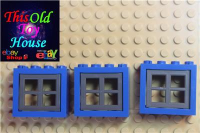 Lego 4132 WINDOW FRAME 2X4X3 CHOICE OF COLOR /& window or OPEN Pre-owned