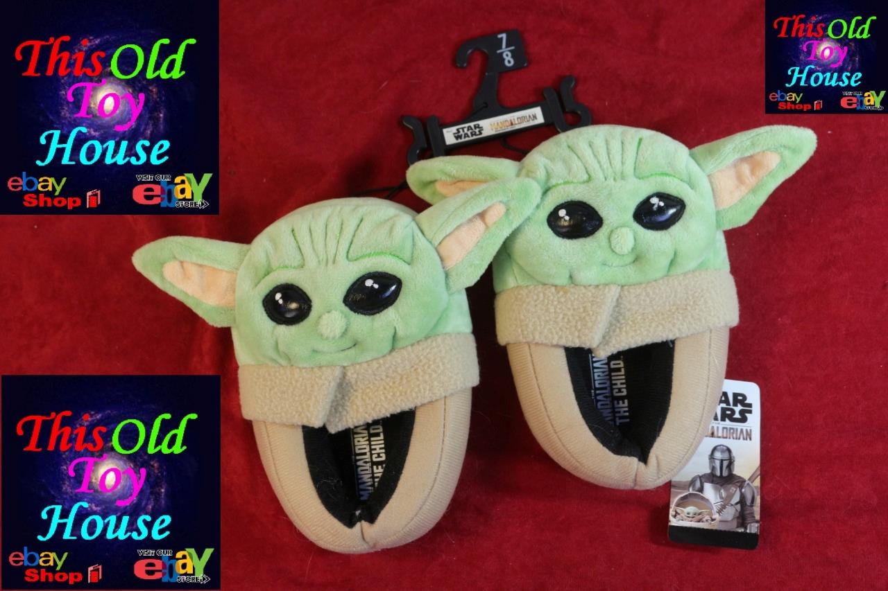 STAR WARS DISNEY The Mandalorian Grogu CHILD PLUSH BABY YODA SLIPPERS choice