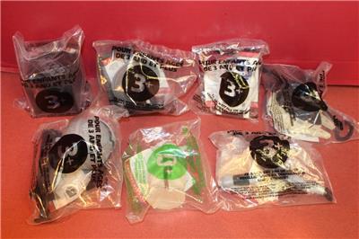 All 8 Taco Bell STAR WARS Trilogy Kids Meal Toys w/Under 3 Yoda New in Bag 1996