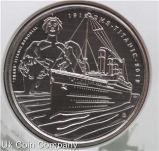 2012 Alderney Brilliant Uncirculated £5 Coin Titanic Royal Mint