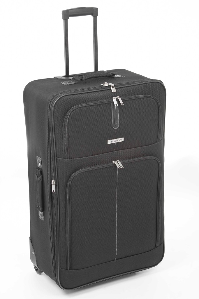 Skyhawk Black Light Weight Suitcases Luggage Baggage Expandable Wheeled ...
