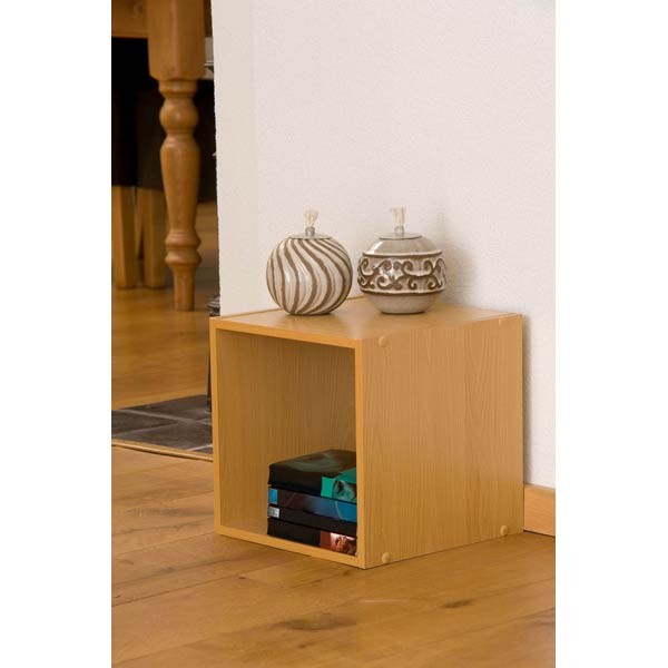 Beech Wooden Storage 30cm Cube Box Side Table Cupboard Cabinet Stackable Square Ebay