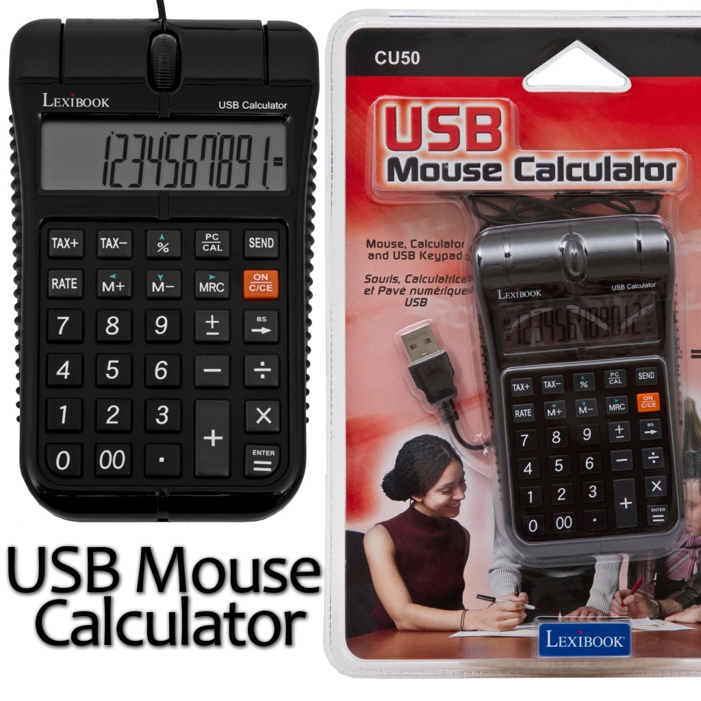 Lexibook 3 In 1 Usb PC Optical Mouse Calculator & Keyboard Computer
