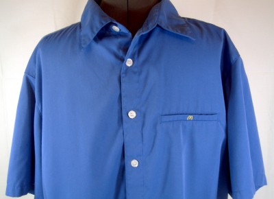 McDONALD'S Blue Shirt *CREST UNIFORM* (L) | eBay