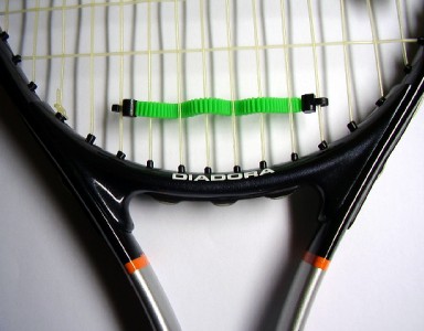 Yellow Serrated Shock Adsorber Long Tennis Vibration Dampener Worm 