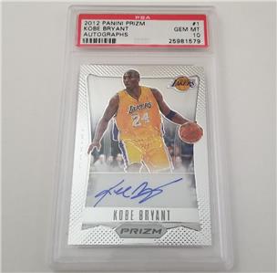 2012 Panini Prizm Kobe Bryant #1 HOF Autograph RARE Low Pop GEM