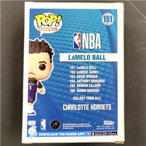 LaMelo Ball autograph signed Charlotte Hornets Funko Pop