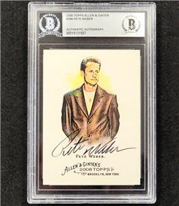 Pete Weber signed 2008 Topps Allen & Ginter #288 card PBA Bowling