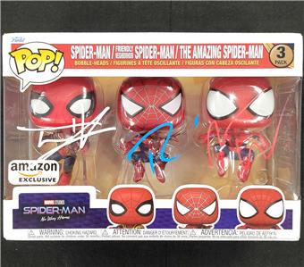 Tom Holland, Tobey Maguire, Andrew Garfield signed Spider-Man