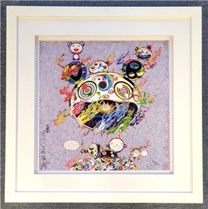 Takashi Murakami 2013 Chaos Offset Lithograph 20 x 20 Print Framed