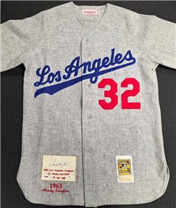 Sandy Koufax signed LE #/169 Mitchell & Ness Dodgers Jersey
