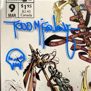 Todd McFarlane Signed Remarks 1993 Spawn #9 Comic Book 