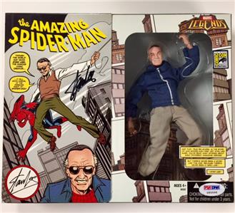 Stan Lee Signed Sdcc Marvel Legends Spiderman Comic Con Exclusive