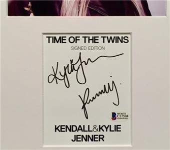 Kendall Kylie Jenner Dual Signed Cut Autograph Matted W Photo Bas Beckett Coa Ebay