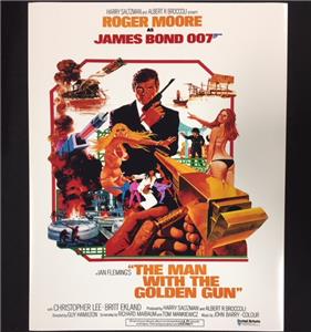 James Bond 007 Man With The Golden Gun 11x14 Movie Poster Photo Roger Moore Ebay