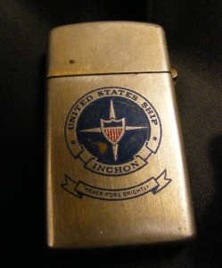 Vintage BRADFORD PA USA ZIPPO Cigarette Lighter US Military NAVY SHIP ...