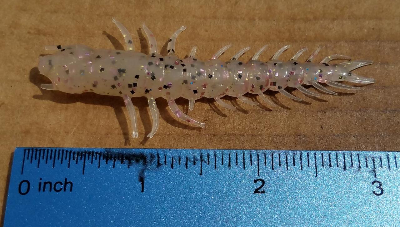 60 HARD CANDY 3.25" HELLGRAMMITE BPS STYLE CREATURE BAIT BASS TROUT