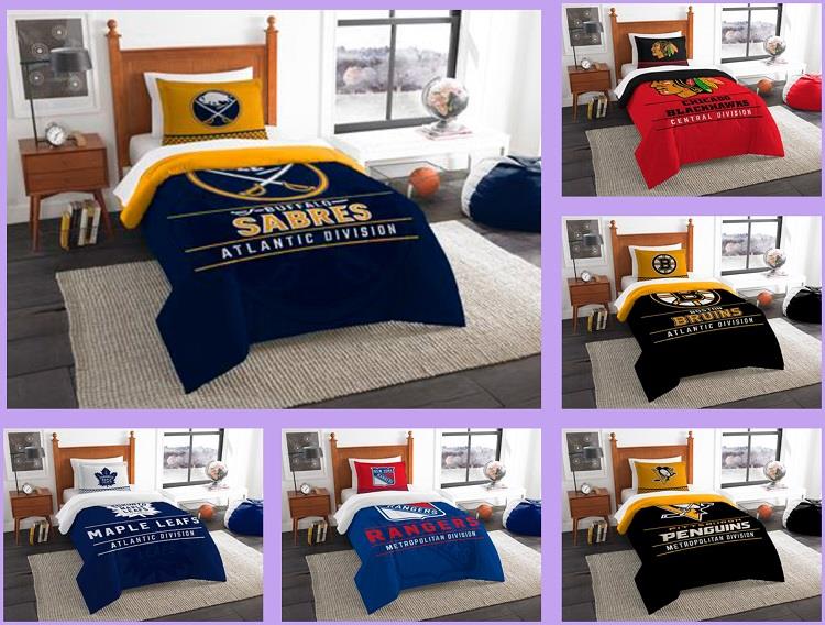 Nhl Licensed 2 Piece Twin Comforter Sham Bed Set In A Bag Choose Nhl Licensed 2 Piece Twin Comforter Sham Bed Set In A Bag Choose Your Team