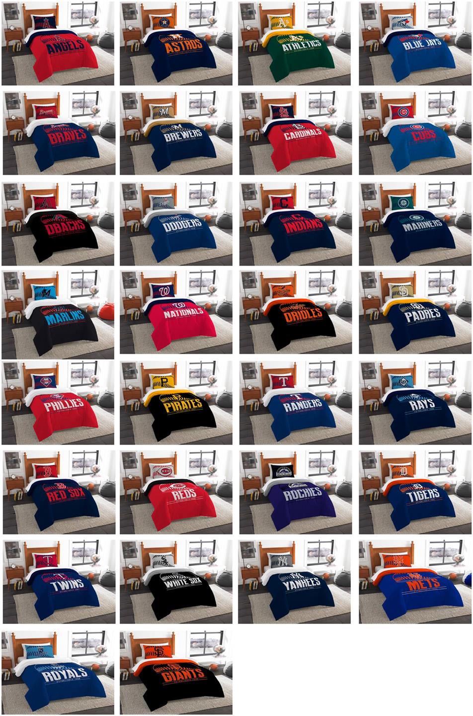 Mlb Licensed 2 Piece Twin Comforter Sham Bed Set In A Bag Choose Mlb Licensed 2 Piece Twin Comforter Sham Bed Set In A Bag Choose Team