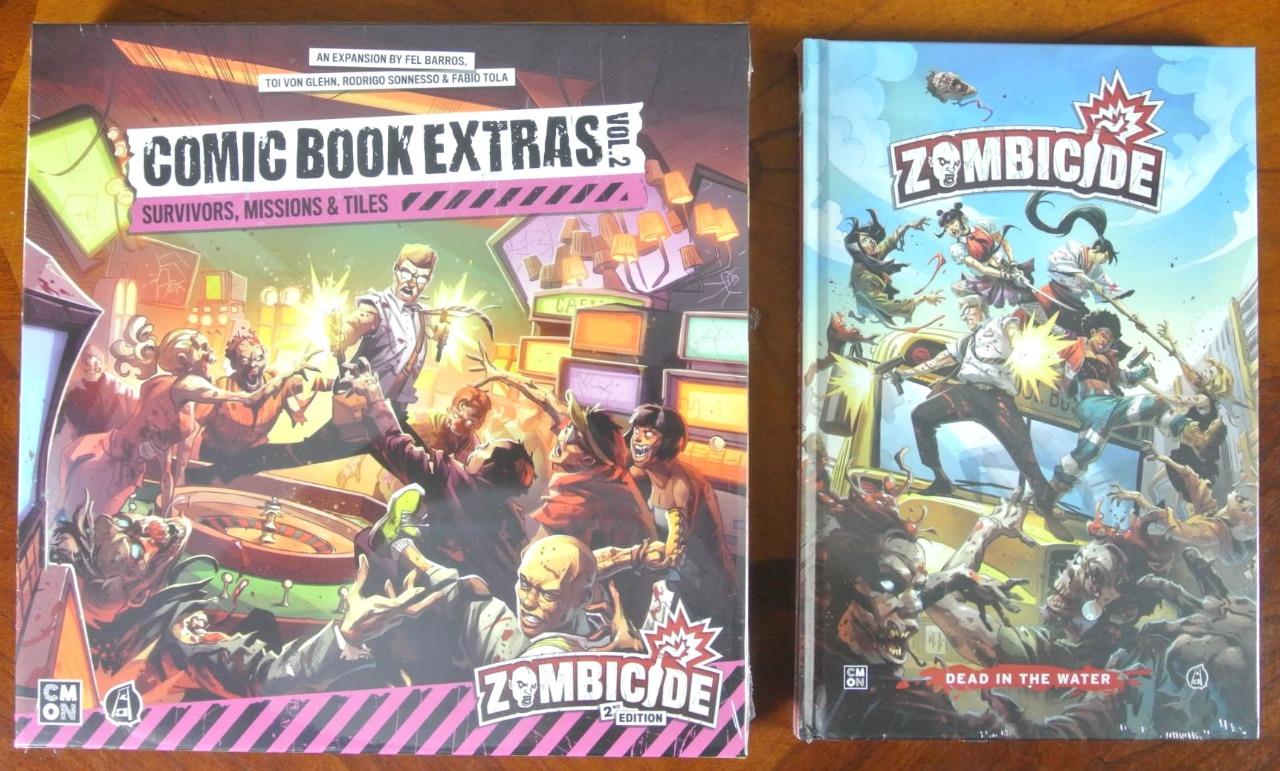 CMON Comics Vol 2 Book & Minis Zombicide ODIO Android CTHULHU Polvere PESTE NERA - Foto 4 di 8