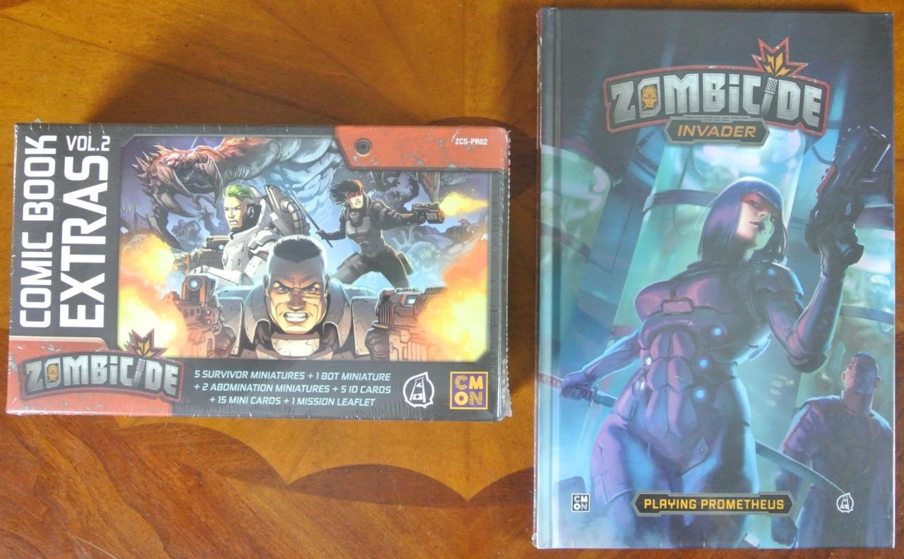 CMON Comics Vol 2 Book & Minis Zombicide ODIO Android CTHULHU Polvere PESTE NERA - Foto 5 di 8