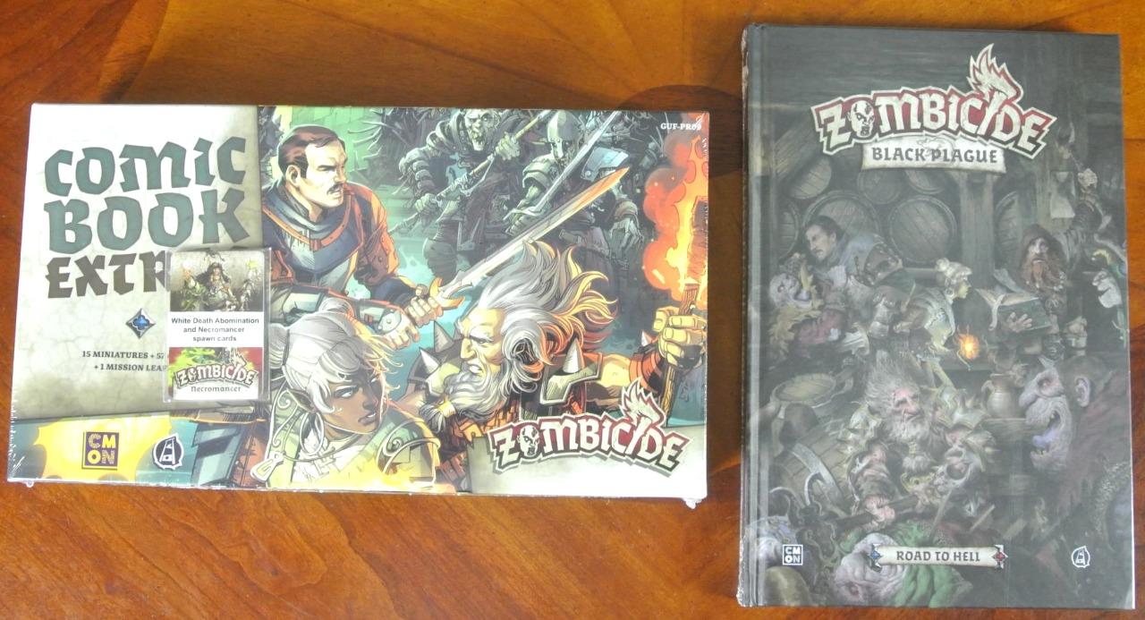 CMON Comics Vol 2 Book & Minis Zombicide ODIO Android CTHULHU Polvere PESTE NERA - Foto 6 di 8