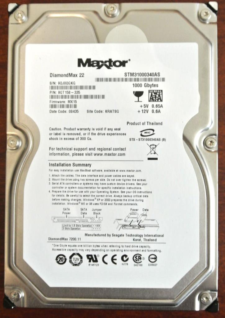 Disco duro SEAGATE Hitachi WD Western Digital MAXTOR PATA SATA serie ATA - Imagen 6 de 9
