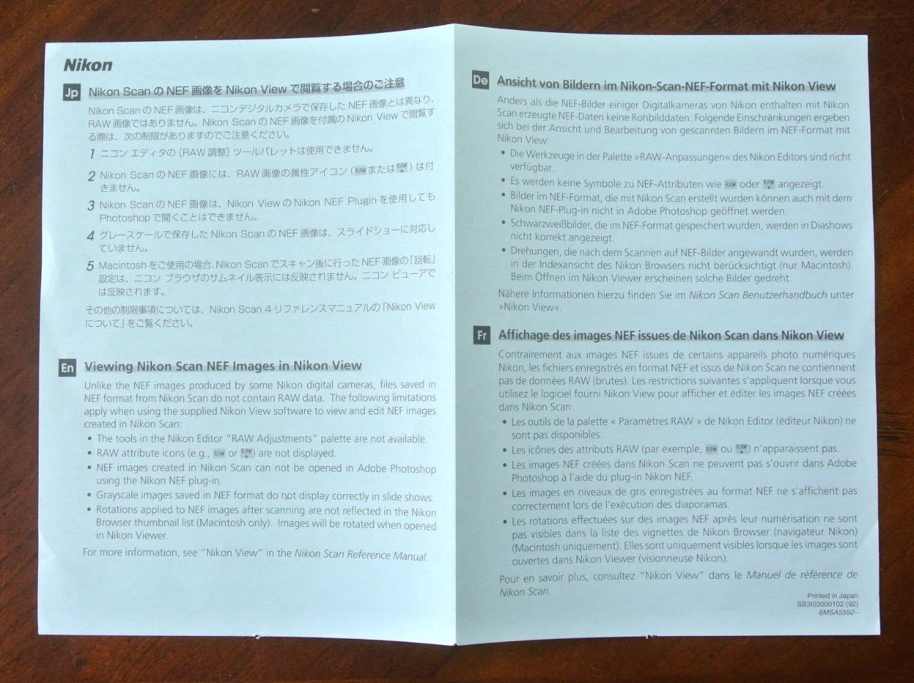 ORIGINALE Nikon CoolScan IV 4 V 5000 9000 Slide Scanner MANUALI Garanzia SCEGLI U - Foto 8 di 8