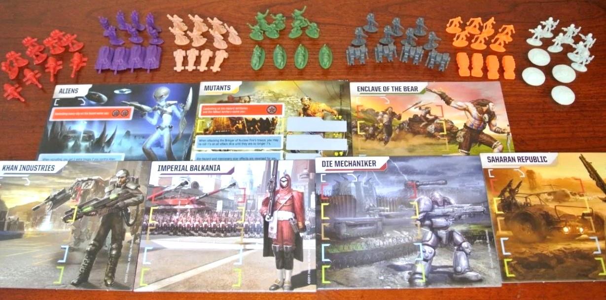 RISK LEGACY Faction GAMEBOARD & MINIS Khan Industries MUTANT Alien ENCLAVE BEAR - Picture 1 of 22