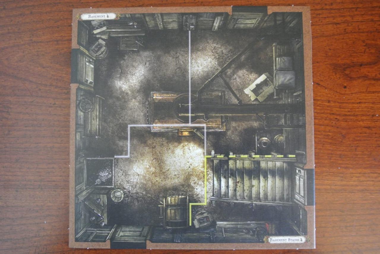 MAP LOCATIONS MANSIONS OF MADNESS 2ND ED Replacement ROOM TILE Piece 