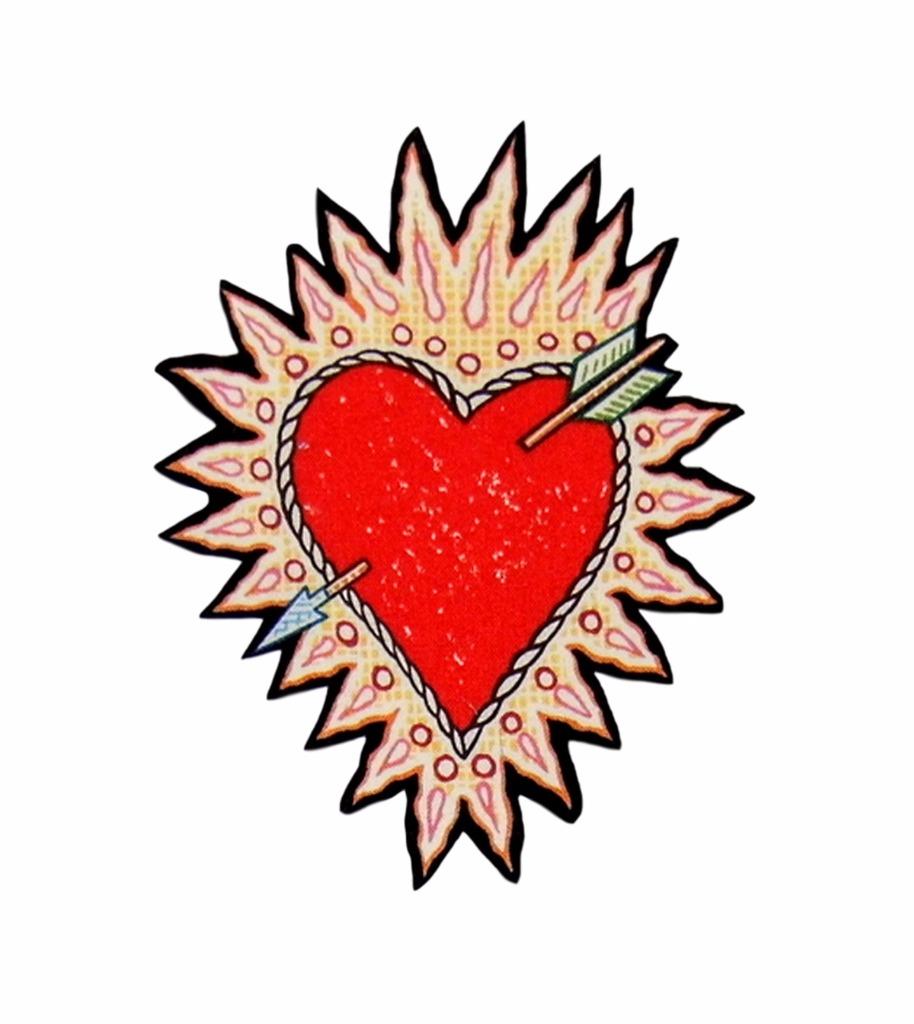 sacred heart iron on patches tattoo rockabilly thorn arrow sacred heart iron on patches tattoo rockabilly thorn arrow