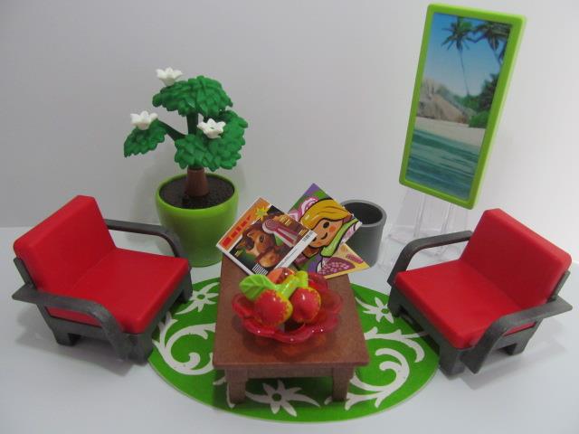 Details About Playmobil Dollshouse Hospital Waiting Room Lounge Or Conservatory Furniture New