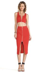 ワンピース T BY ALEXANDER WANG Women Mid Skirts 4CC1256293 001 Black Alexander Wang mid-rise Denim Skort | Black | FARFETCH