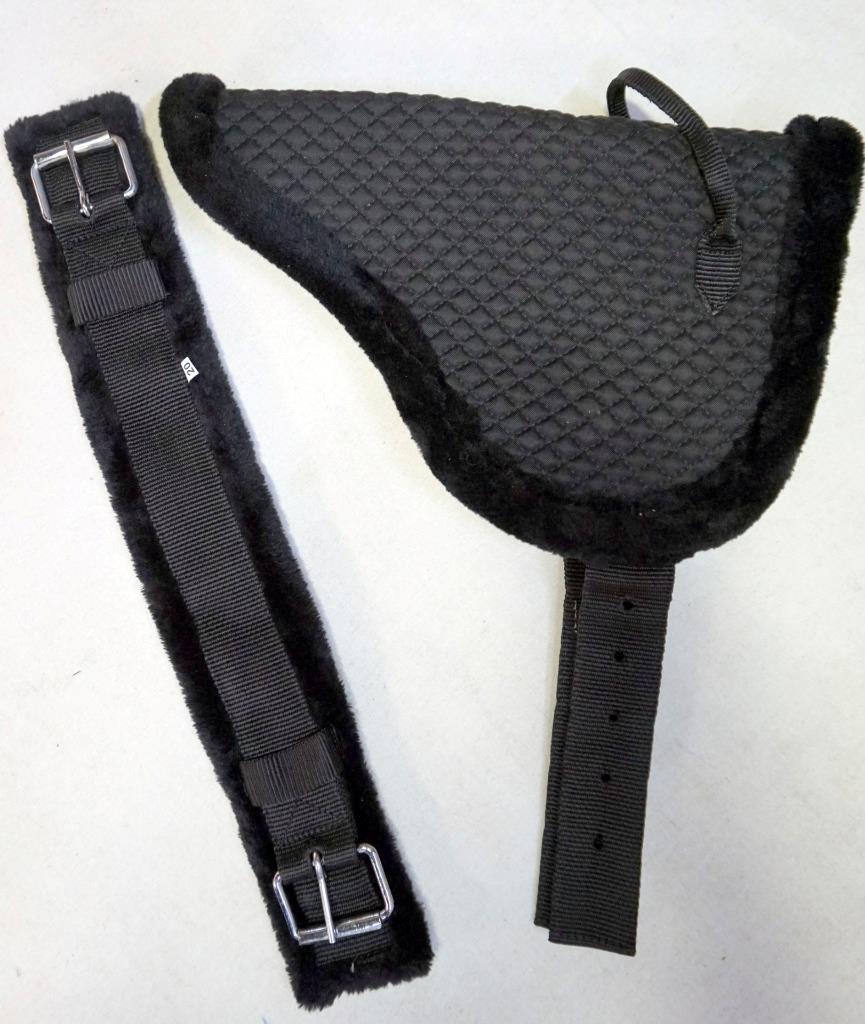 Inglés Western Niños Mini Juventud Bareback Almohadilla Acolchada Vellón Circunferencia Rojo Rosa Púrpura - Imagen 4 de 5