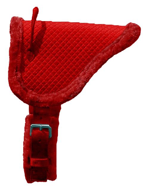 Inglés Western Niños Mini Juventud Bareback Almohadilla Acolchada Vellón Circunferencia Rojo Rosa Púrpura - Imagen 5 de 5
