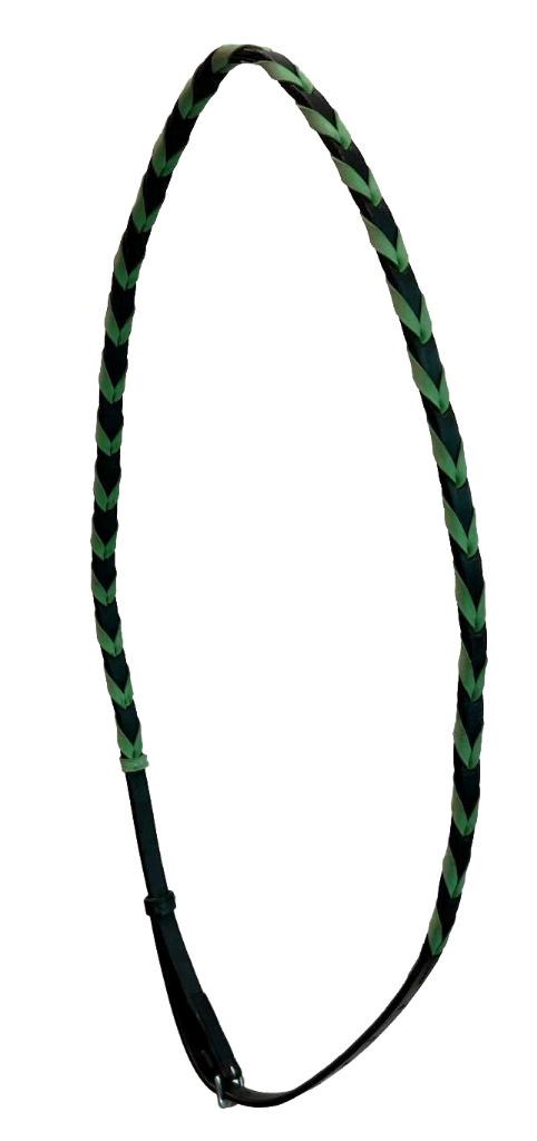Fancy Teal/ Orange/Pink lacing Neck strap- Safety Show Style! FULL -60