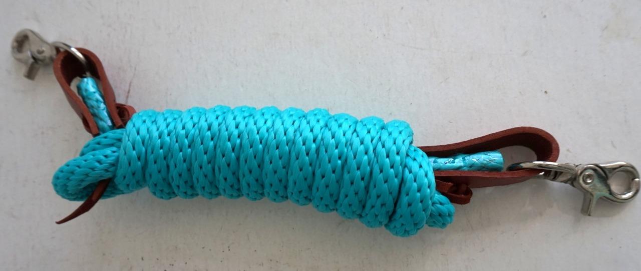 Super Soft Derby NYLON Barrel Closed Reins Scissor snap ends 96" In NEW Brights - Picture 4 of 10