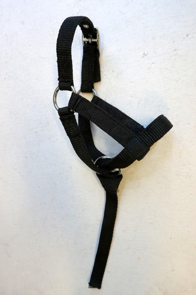 Goat Halter w/ 8" Removable Catch Strap Adjustable Training &amp; Milking &ndash; S, M, L