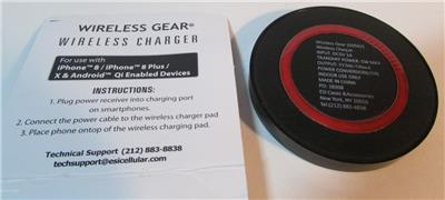 Details About Wireless Gear Wireless Charger Use With Iphone8 Plus Android
