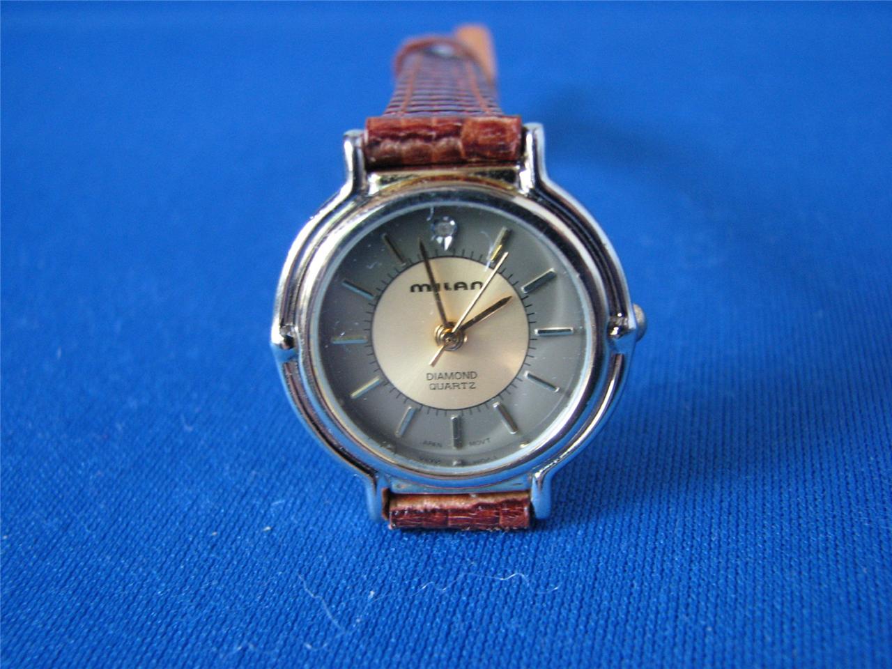 Milan Ladies Quartz Watch with New Leather Band | eBay