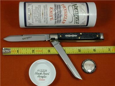 GREAT EASTERN GEC BLACK PEARL ACRYLIC TOWN PHYSICIAN DOCTOR KNIFE