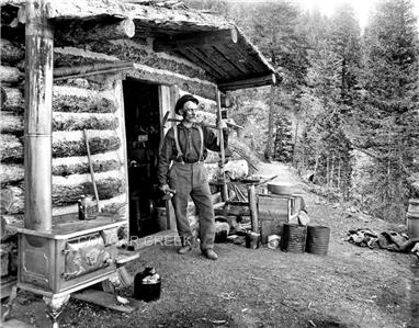 8x10 Miner Cabin Pikes Peak 1901 Colorado Mining Photo Ebay