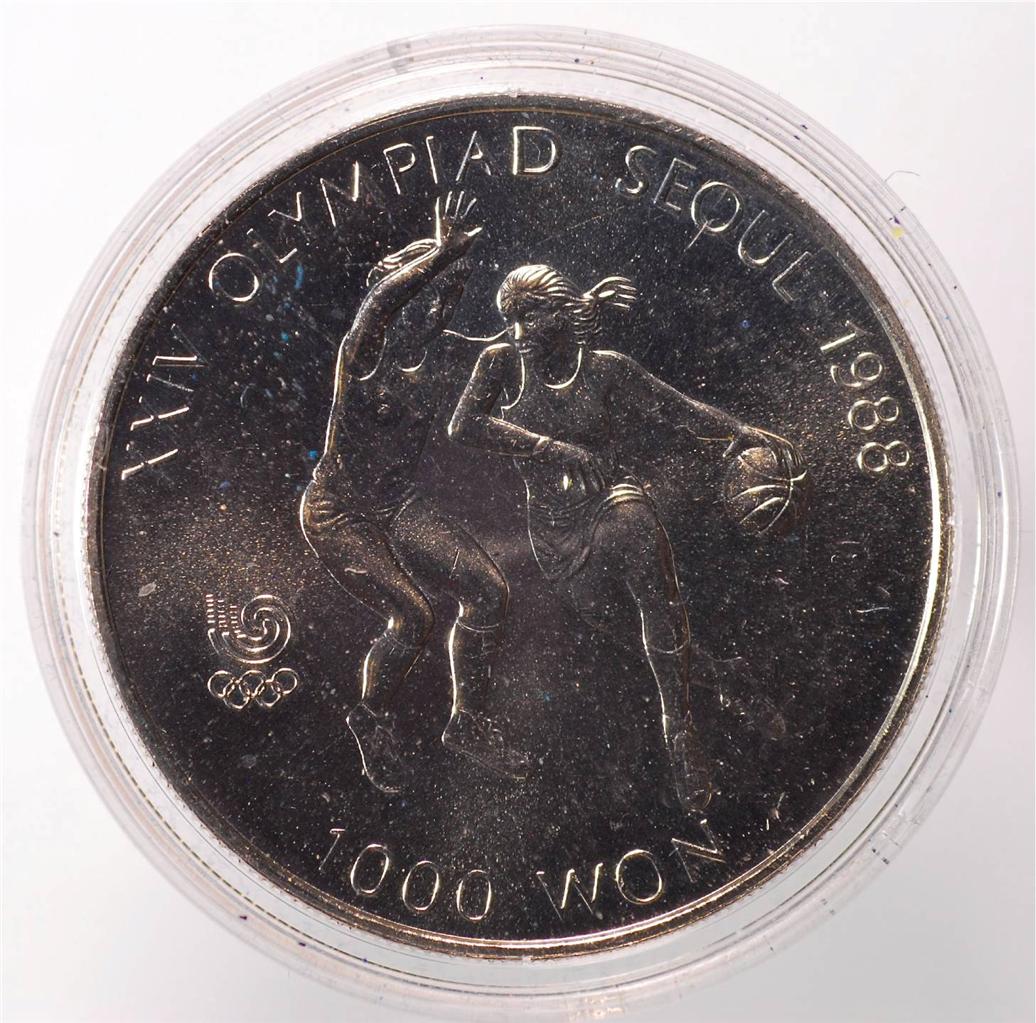 1986 Seoul Olympics Commemorative 100 Won Coin in Case | eBay