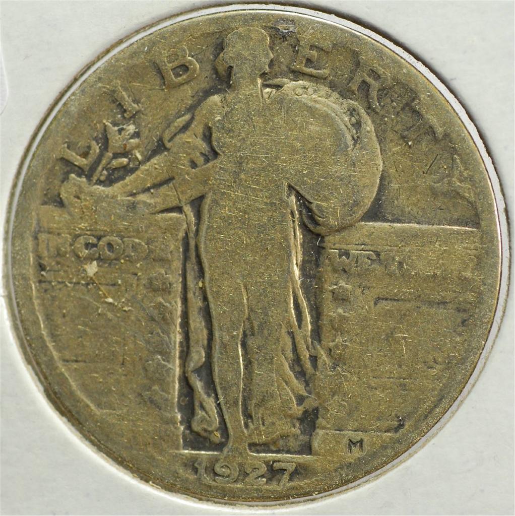 Download 1927 Standing Liberty Silver Quarter Dollar, SLQA40 | eBay