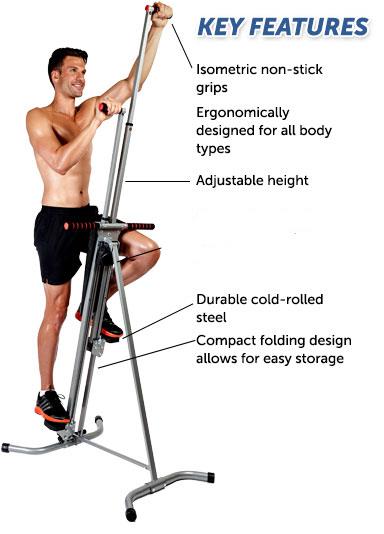 Vertical Climber Step Fitness Exercise Climbing Cardio Workout Trainer 3y Wrty Ebay