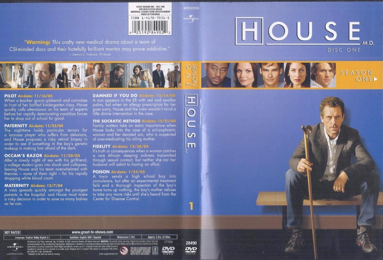 Details About Dvd 3 Disc House M D Season One Hugh Laurie